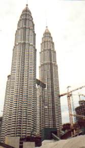 Petrona twin towers in Kuala Lumpur